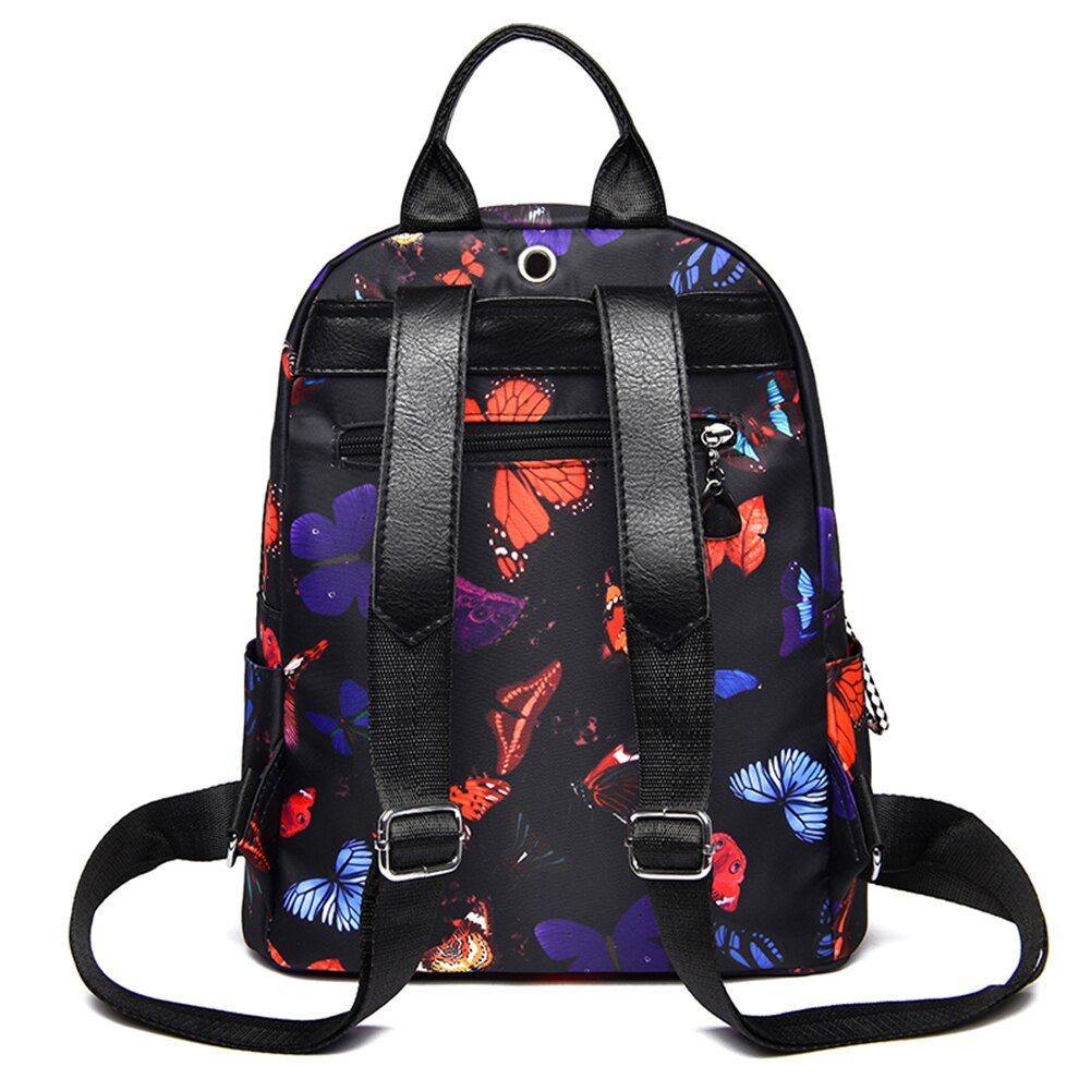 Vintage Accessaries Voor Vrouwen Verjaardag Oxford Schooltas Vrouwen Kleurrijke Vlinder Print Rugzak Student Outdoor Bagpack