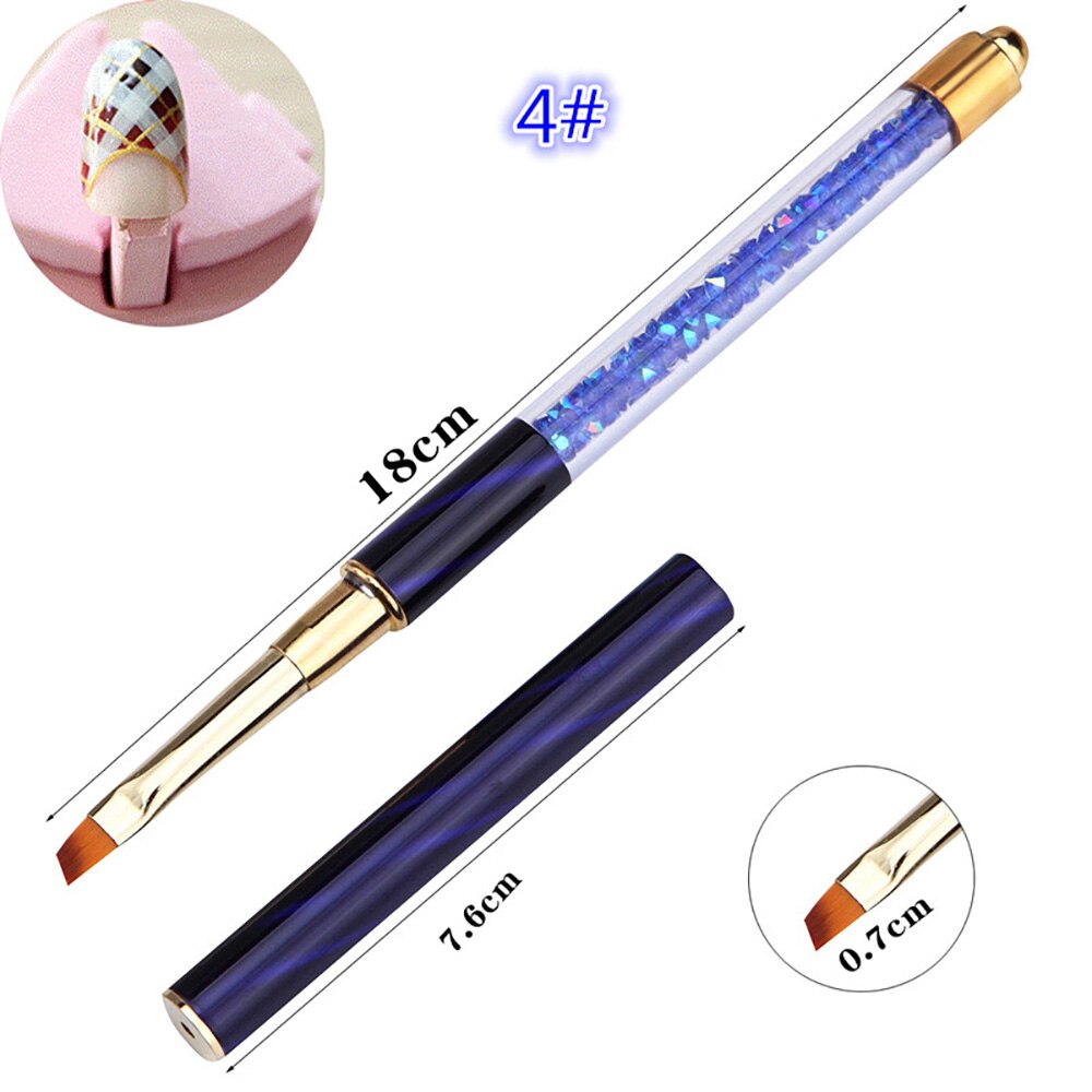 1pcs Ombre Nail Brush Pen Acrylic Nail Art Painting Sculpture Pull Line: P014-4