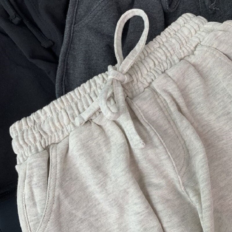 Sommergrå shorts dame dame elastisk midje korte bukser jente uformelle bomullsshorts svart hjemmeshorts for kvinner s-xl