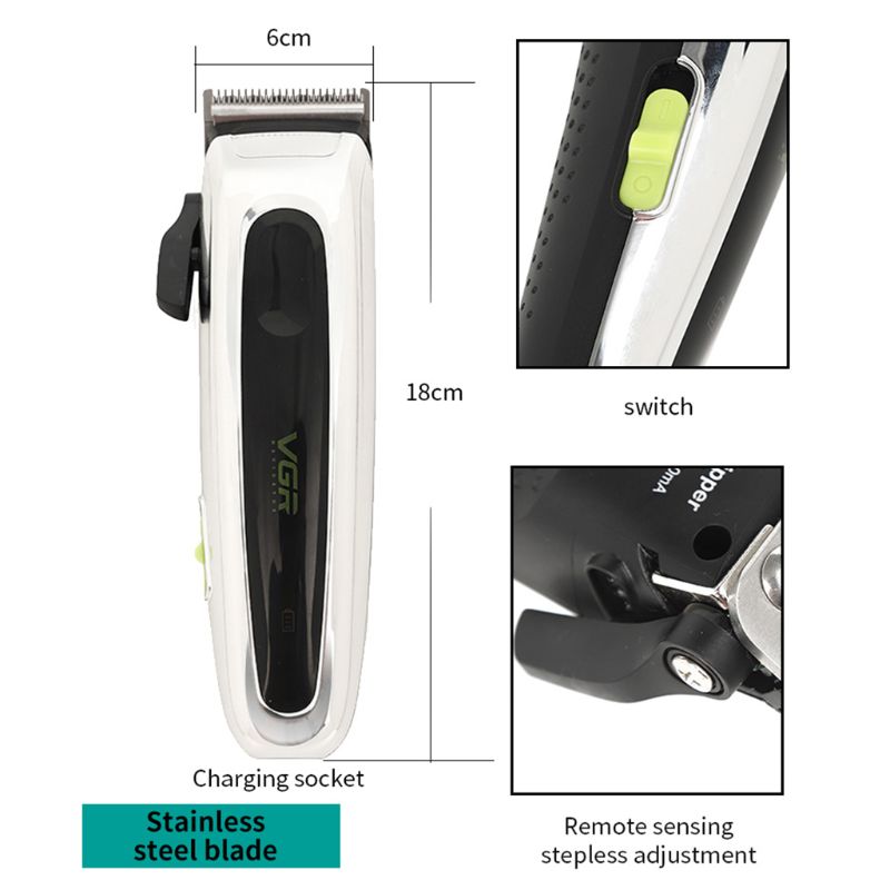 Elektrische tondeuse, baardtrimmer, kappersverzorgingsset, oplaadbare draadloze tondeuse