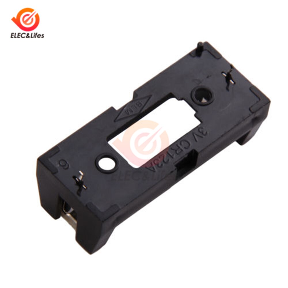 5Pcs DIY CR123 CR123A Lithium Battery Holder Case Box Clip Black for CR123A Li-ion battery socket holder