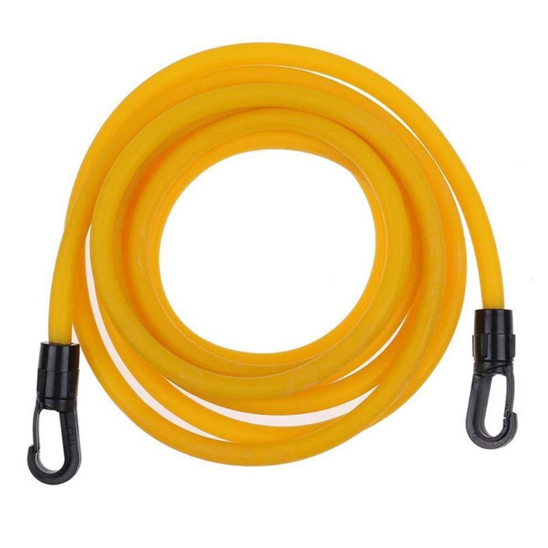 Verstelbare Swim Bungee Training Weerstand Riem Zwemmen Sporter Tether Taille Riem Bungee Cord Loop Met Opslag Netje Set