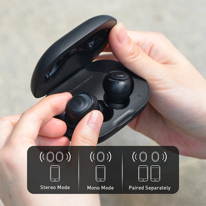 Auriculares Bluetooth HAVIT I96 TWS V5.0 HD Micrófono estéreo inalámbrico IPX5 Cancelación de ruido auriculares para juegos emparejados por separado