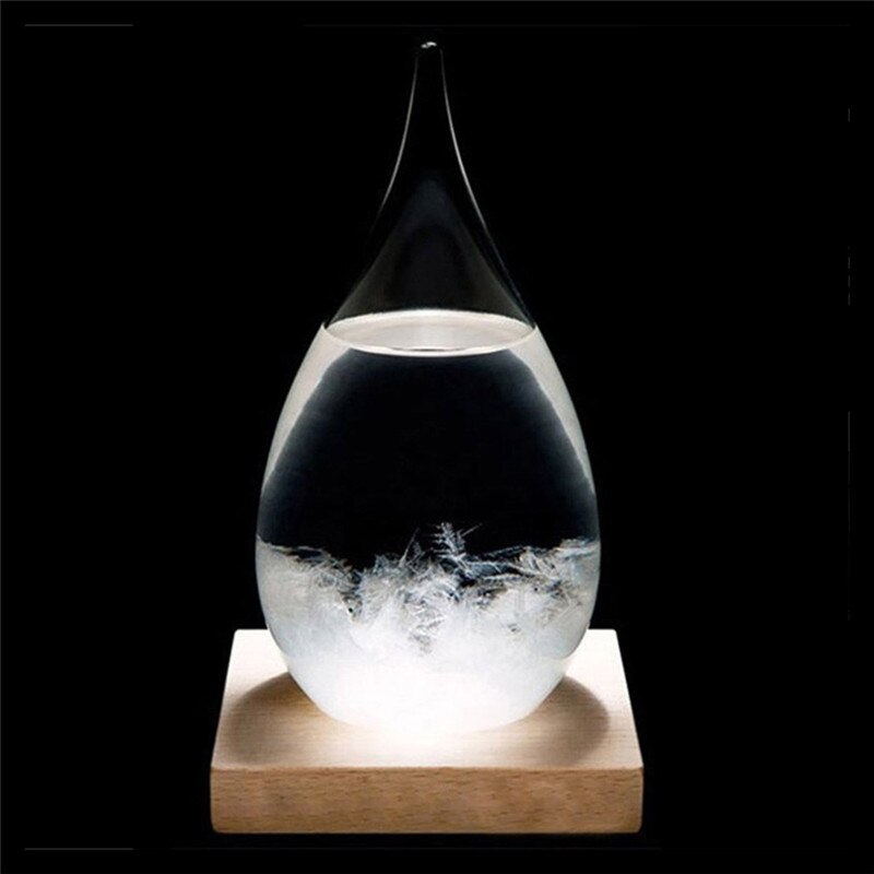 Transparante Druppel Glas Water Weer Storm Forecast Predictor Monitor Fles Barometer Home Decor Glazen Fles