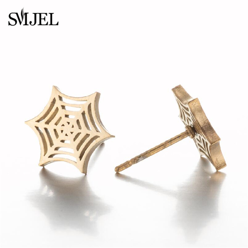 Punk Stijl Koreaanse Schattige Halloween Spook Spin Oorbellen Voor Vrouwen Sieraden Alien Et Web Net Oorbellen Xmas Accessoires 2024