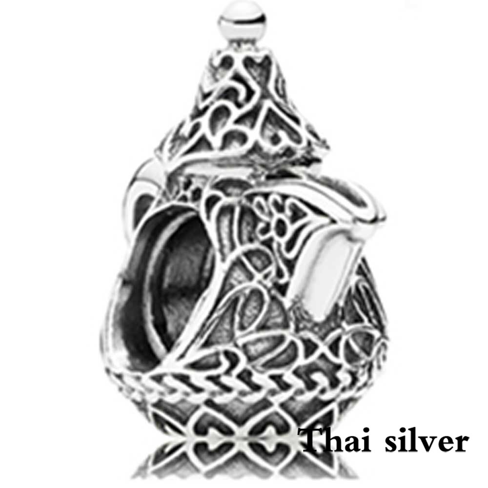 2019 NEW Thai Argento Nobile Arco Metropolitana Carosello Romantico Giorno di san valentino del Regalo di Fascino del Fiocco di Neve In Rilievo Collezione In Edizione Limitata: PDLLW0919