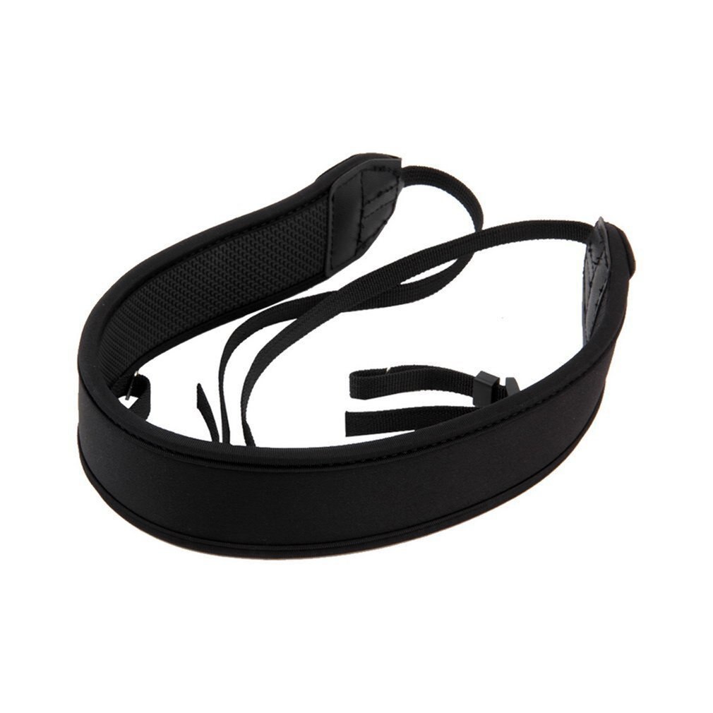 Fashionable Camera Single Shoulder Neck Camera Adjustable Durable Anti-slip Strap Belt for SLR DSLR Black Accessory