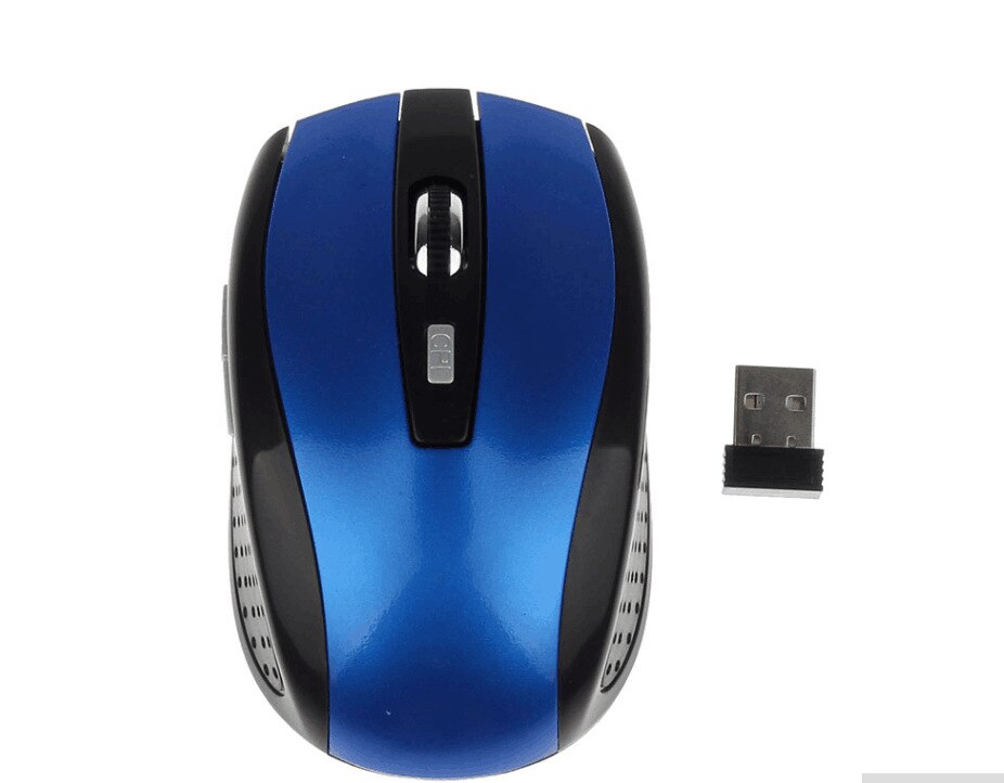 2.4G wireless mouse keyboard and mouse photoelectric 7500 wireless mouse blue and white porcelain mouse wireless: blue