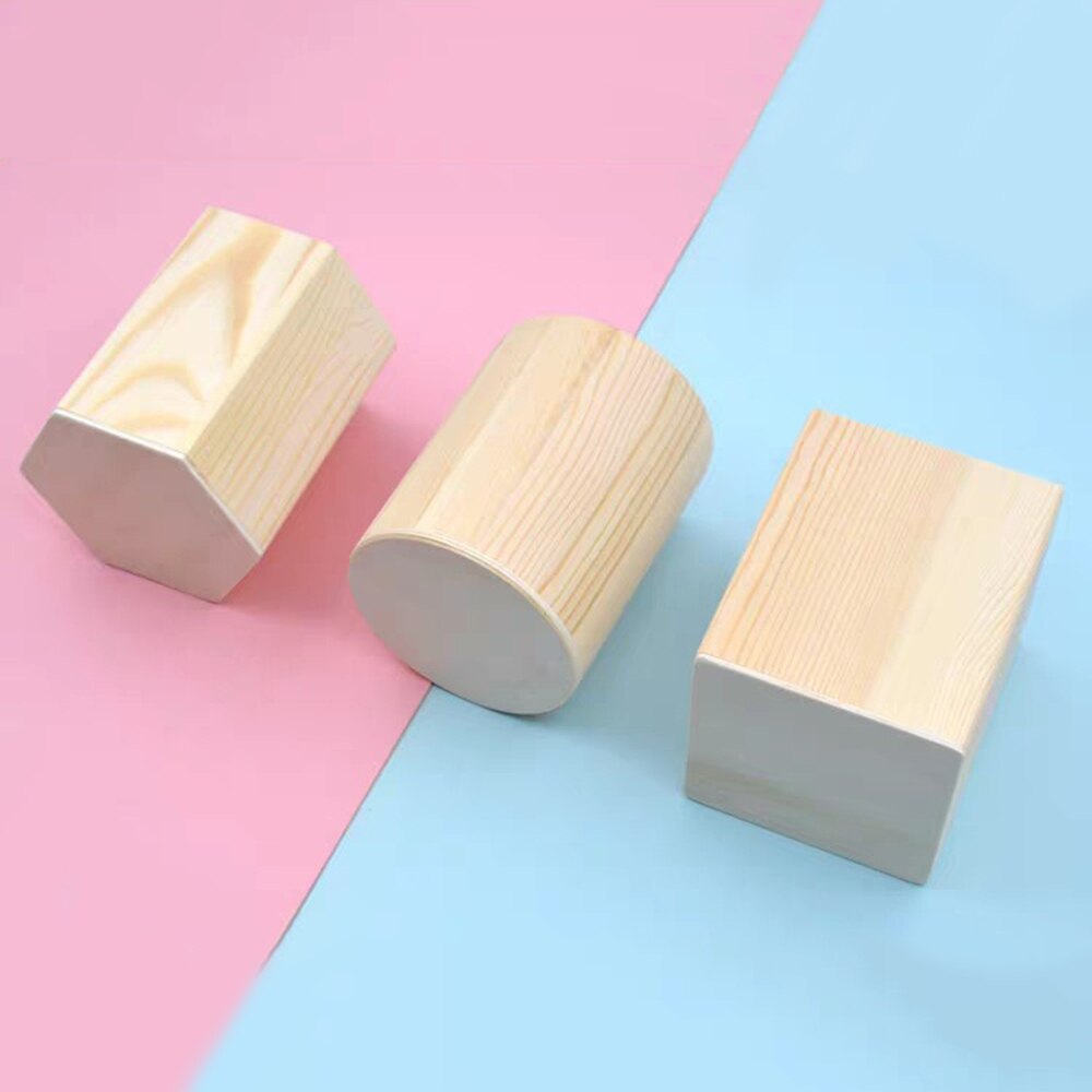 Round Wooden Wood Desktop Desk Organizer Accessories Pen Pencil stand Holder Storage Case Office Organizer School Supplies