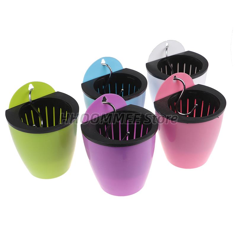 Self Watering Solid Color Flower Pot Wall Hanging ... – Grandado