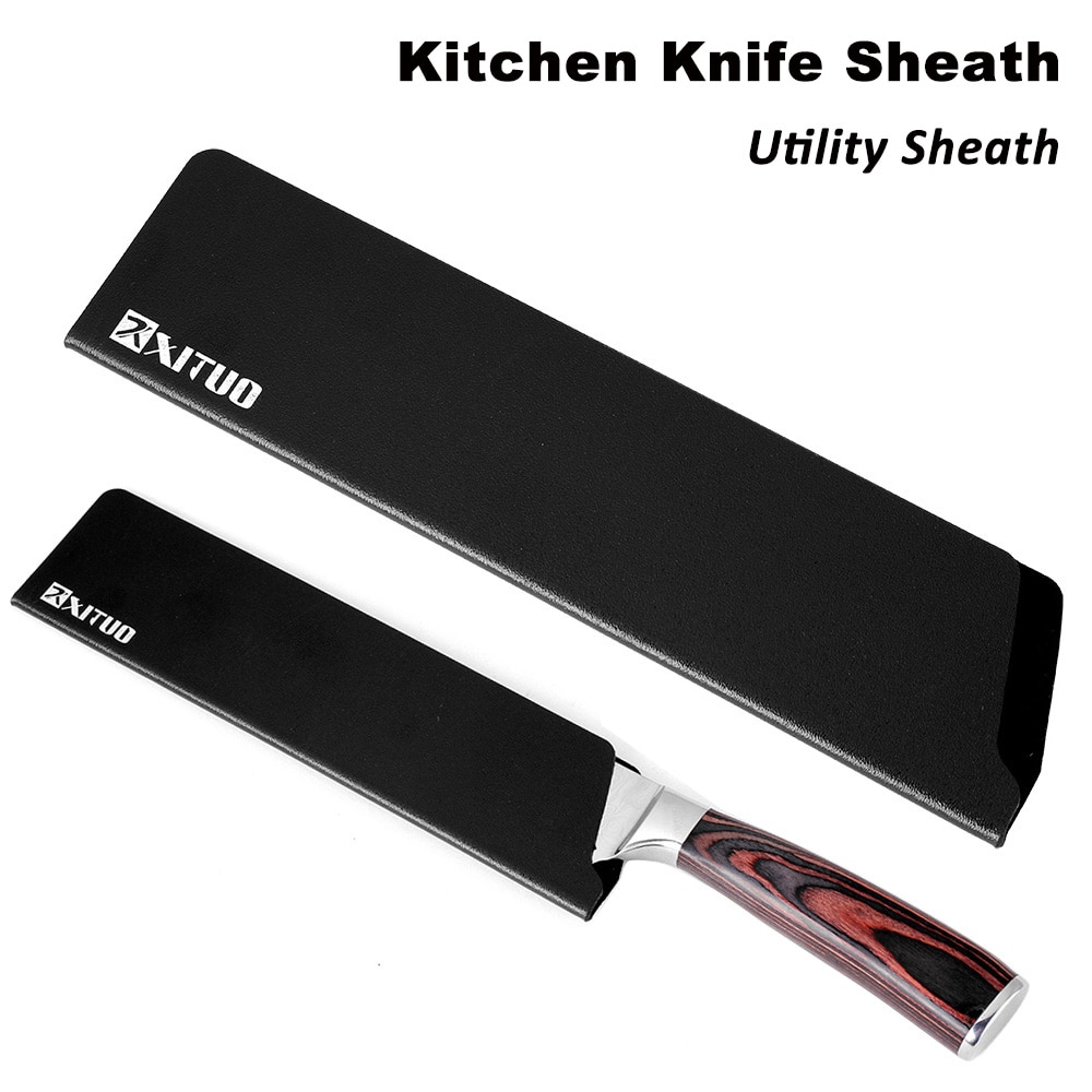 Xituo 8 " 7 " 6 " 5 " 3.5 " kokkekniv skede udskæring grøntsagsskæring santoku skæreknive køkkenknive skeder værktøj sort