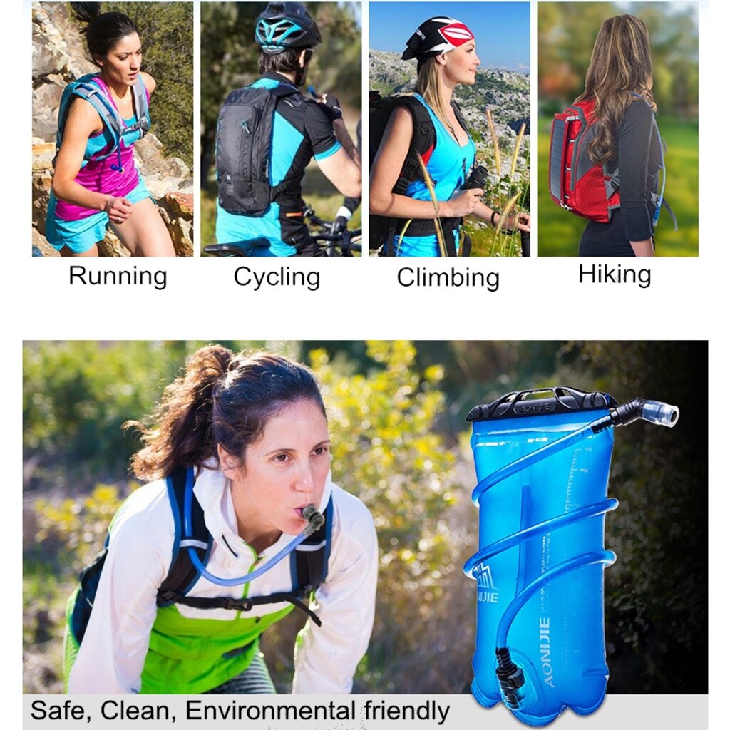Bolsa de vejiga de agua paquetes de hidratación sistema de almacenamiento senderismo ciclismo supervivencia de emergencia depósito de agua