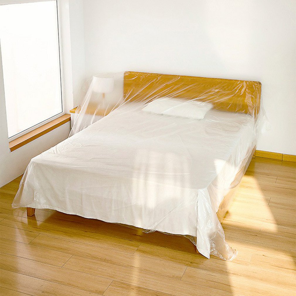 Household Dust Film Disposable Furniture Covering Dustproof Plastic Sheet Dust Cover For Sofa Bed Renovation Protective Film