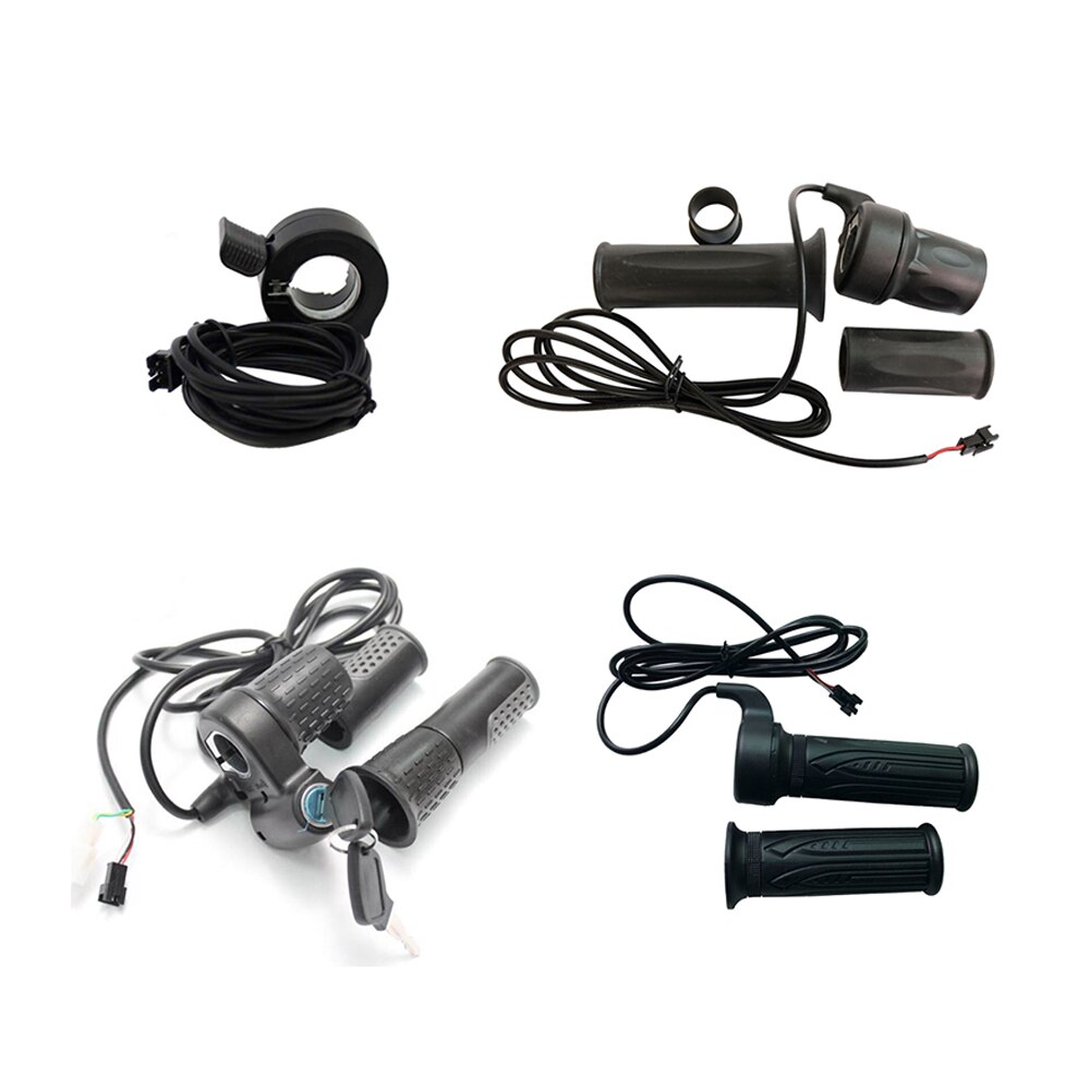 Elektrische fiets Duimgas Halfdraaigashendel met elektrisch slot 36V 48V 60V 72V 130X Ebike-accessoires Waterdichte stekker