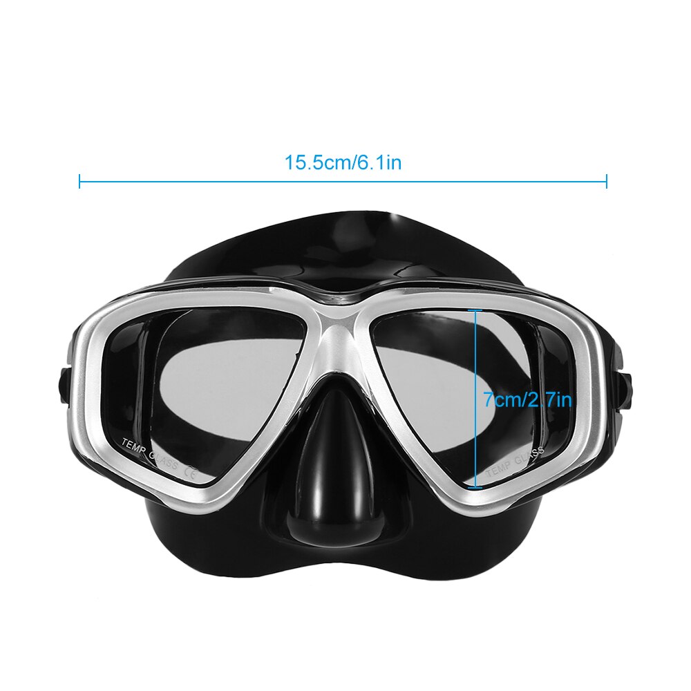 Voksne dykning maske dykning maske undervands snorkel sæt anti tåge snorkling beskyttelsesbriller svømning maske glas mænd kvinder dykning beskyttelsesbriller: Am408 maske