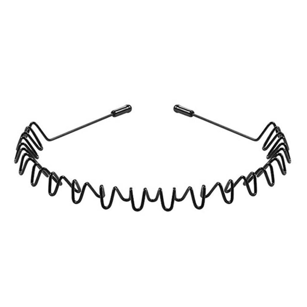 Diadema ondulada de Metal para hombre, horquillas para el pelo, accesorio para el pelo, bandanas para lavar la cara, accesorios para el cabello