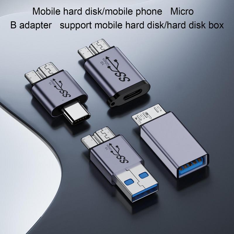 Micro B USB C 3.0 Male to Type C Female Adapter Type-C USB3.0 Micro B Connector for External Hard Drive Disk HDD Cable Adapter