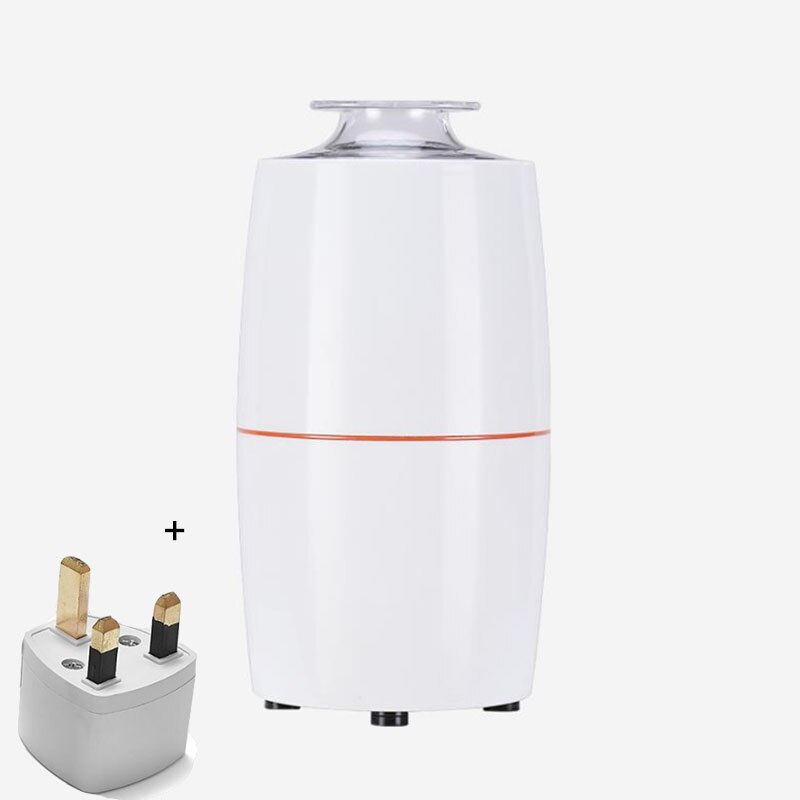 Xiaomi lille husstand 200w elektrisk mini kaffekværn kraftige bønner krydderier nøddefrø kaffebønnekværn mølle urter nødder: Med uk-adapter
