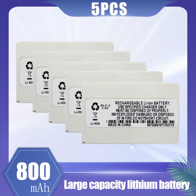 800mAh BLC-2 BLC 2 BLC2 batteria di ricambio per Nokia 3310 3330 3410 3510 3510i 5510 3530 3335 3686 3685 3589 3315: 5PCS