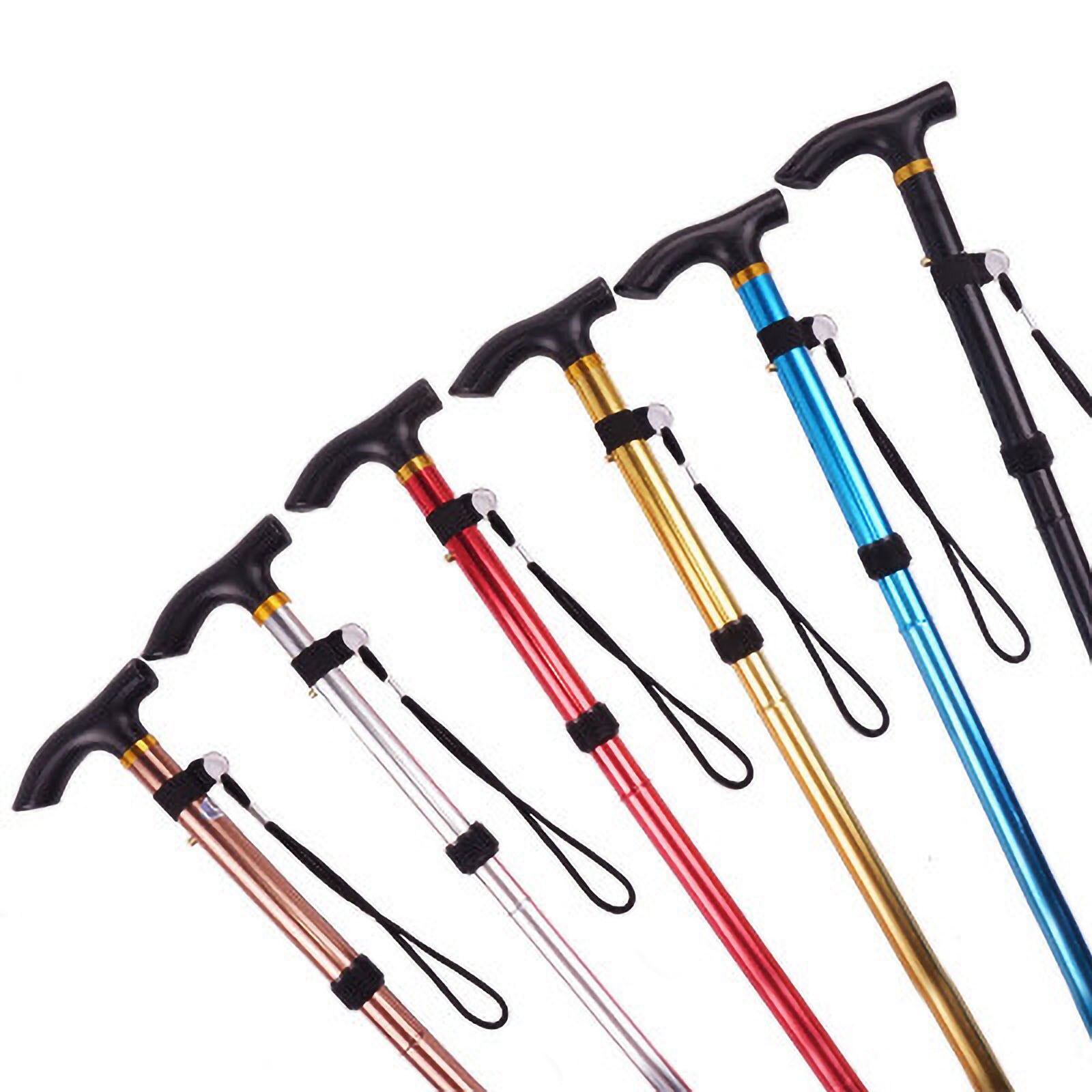 Walking Stickslightweight Folding Collapsible Trekking Poles Pack Adjustable Hiking Or Walking Sticks - Strong Hiking