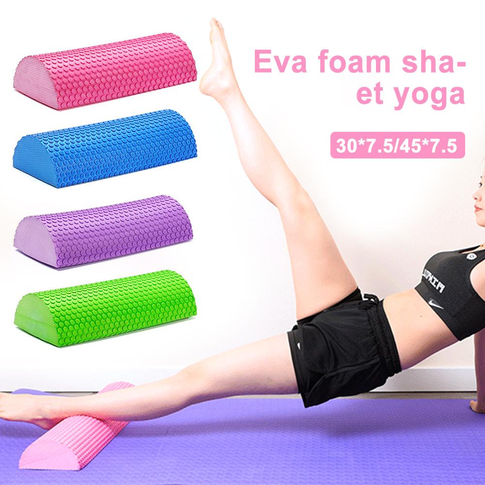 Tige de Massage Semi-circulaire en mousse EVA, équipement de Fitness, Yoga, Pilates, avec Point flottant, antidérapant, doux et relaxant, 30/45CM