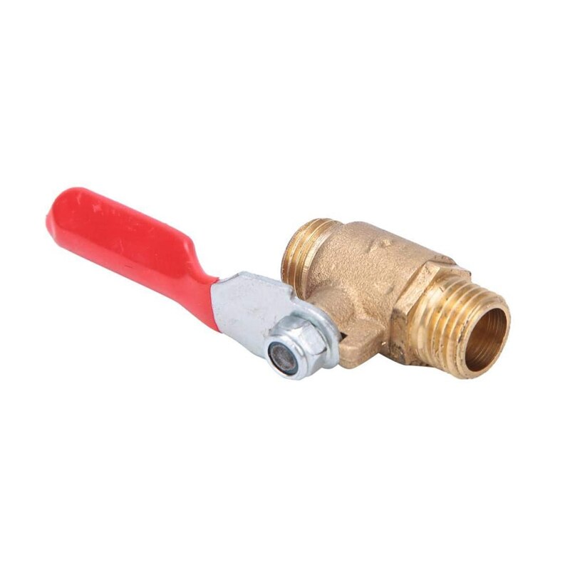 5 Ball Valves, Brass Ball Valve, G1/4 Double External Thread Air Compressor Ball Valve