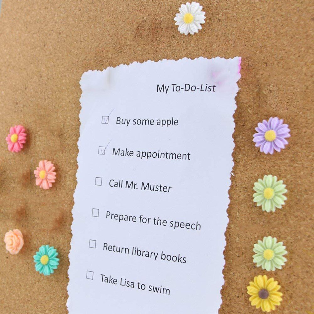 10 pièces fleur punaises décoration créative punaise punaise maison fournitures scolaires pour liège conseil carte Photos calendrier