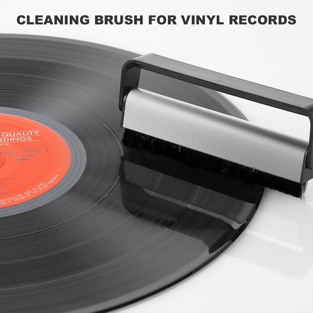 Vinyl Record Brush Kit, Vinyl Record Cleaner Reinigingsborstel, Fluwelen Antistatische Vinyl Record Cleaner Kit Kleine Borstel Stofverwijderaar