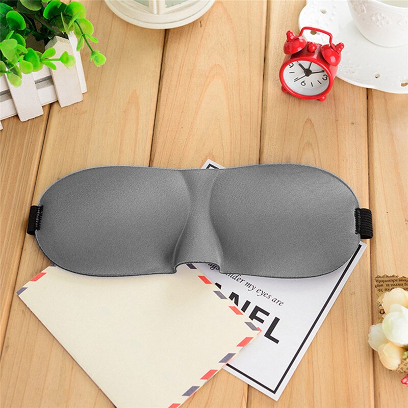 Maska robić spania męska lub damska, 1 sztuka, 3D, naturalna, przepaska, na oczy, kobiety, mężczyźni, miękkie, przenośne, opaska, podróżna: szary