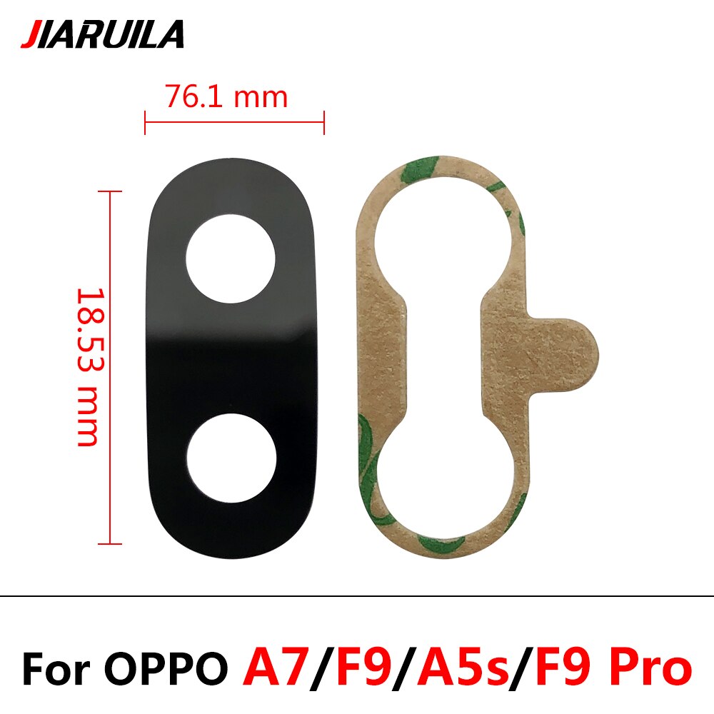 Szkiełko aparatu obiektyw dla Oppo A1k A5S A8 A9 A15 A16 A52 A53 A54 A74 A93 Realme 5 obudowa aparat z tyłu szkiełko aparatu za pomocą kleju naklejki + narzędzia