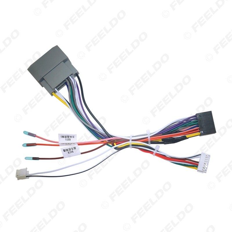 FEELDO – faisceau de câbles 16 broches avec Canbus pour Jeep Wrangler JK – ), Installation stéréo de rechange, Android, # HQ6569: Wire harness