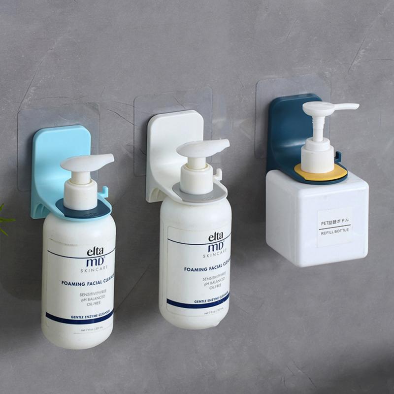All Mounted Shampoo Bottle Shelf Shower Non-marking Sticker Shower Gel Rack Liquid Soap Holder Self Adhesive Shelves Hanger: 3pcs each color