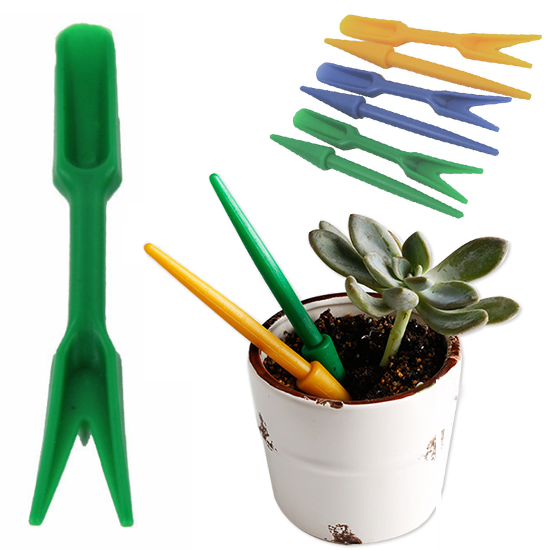2pcs Garden Planter Kit Plant Sowing Tools Succulents Transplant Seedlings Planted Tool Bonsai Fertilizer Drilling Device