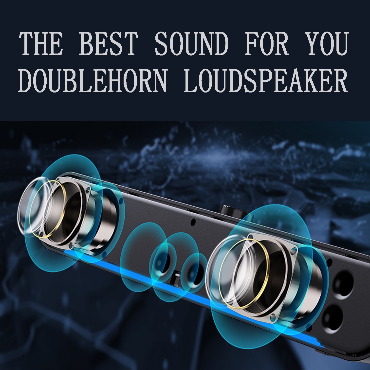 LENRUE A39 Bluetooth Computer Speaker Wired USB Sound Bar, Surround Sound Box for Home Theater PC Laptop Tablets Desktop Macbook
