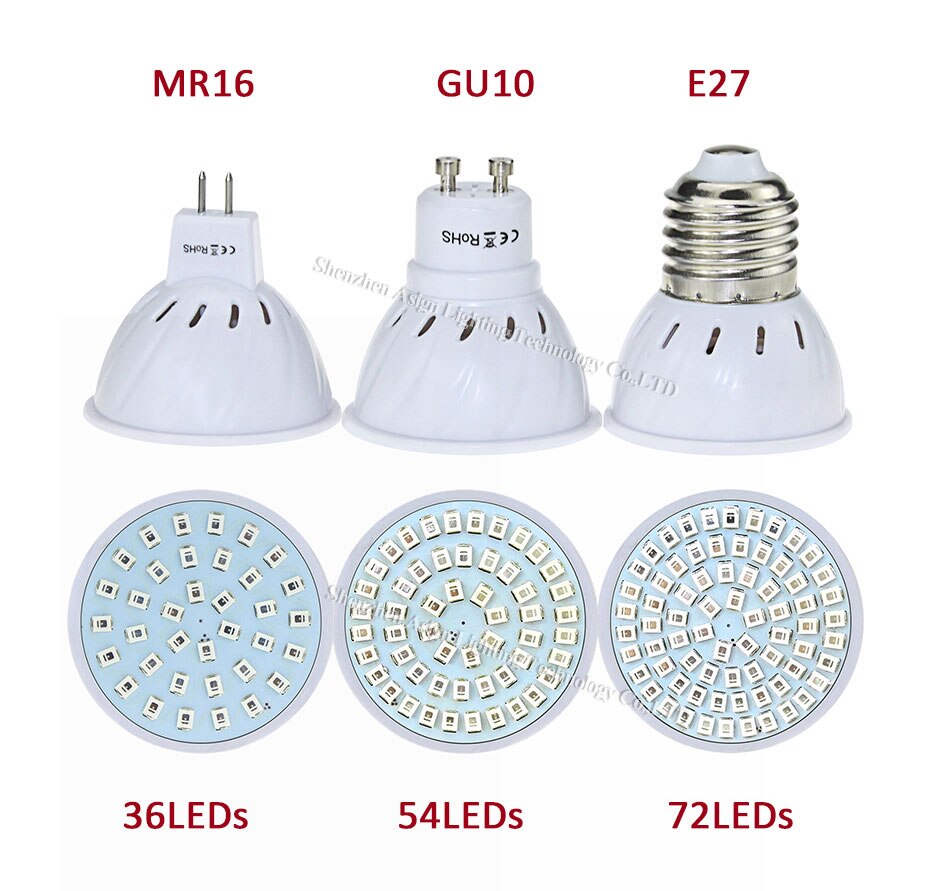 E27 oświetlenie doprowadziło robić uprawy pełne spektrum czerwony niebieski lampa doprowadziło robić uprawy roślin żarówka G10 Pan16 220V rośliny lampa robić kryty zielony roślin sadzonka