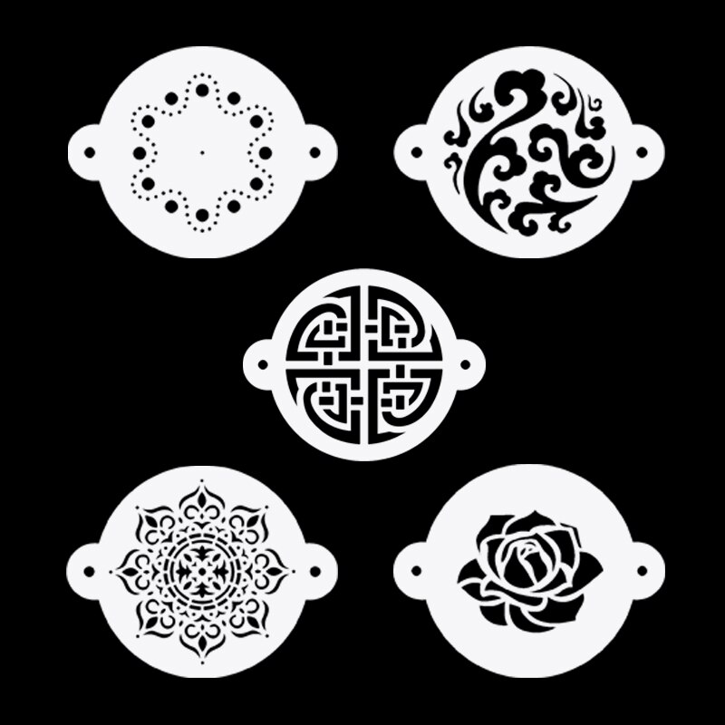 Diy European Artisan Bread Stencil Sourdough Art Deco Cake Stencils Mesh Geometric Cookie Stencils For Decorating/Baking 053