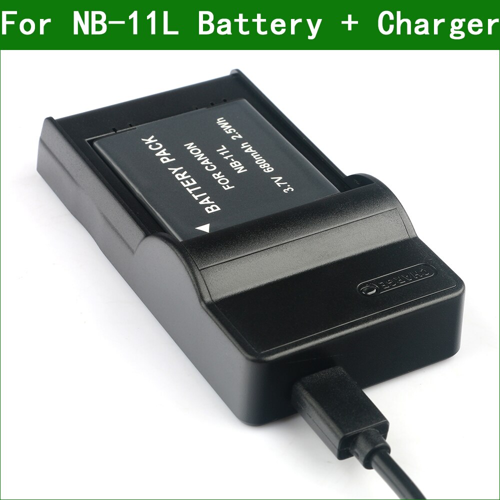 NB-11L NB11L NB-11LH NB11LH Batterie Per Foto/Videocamera Per Canon PowerShot A2300 A2400 A2500 A2600 A3400 A3500 A4000 A4050 SX400 SX410 È: 1Battery 1Charger