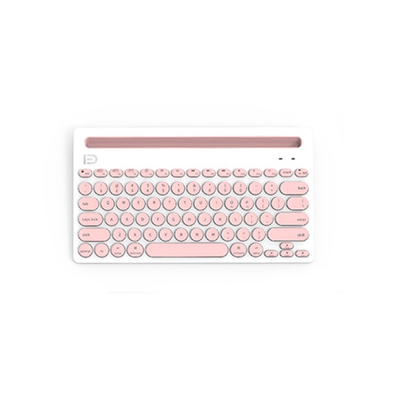 Draagbare Mini Bluetooth Draadloze Toetsenbord Tablet Oplaadbare Batterij Voor Ipad Telefoon Android Ios Windows Macbook Tablet Toetsenbord: Pink