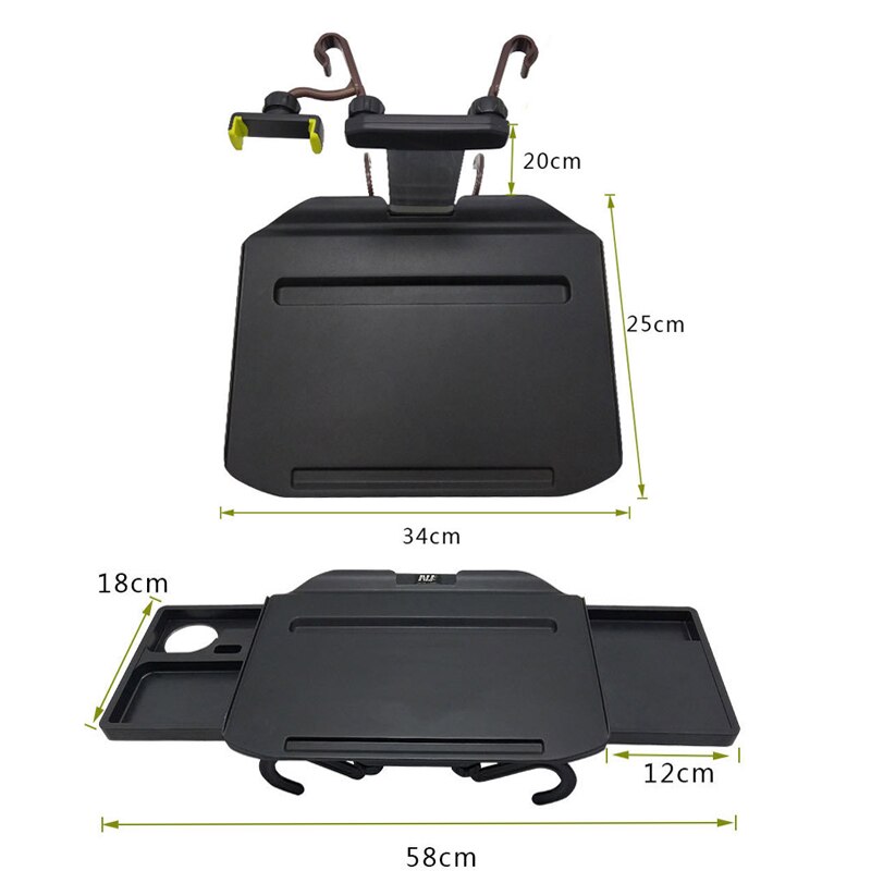 Retractable Car Table Laptop Desk for Work Eating Food Drink Tray Computer Table Mobile Phone Holder Auto Rest Accessories