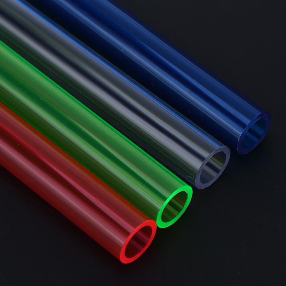 Computer Water Cooling Rigid Tube PETG 10x14mm 500mm Rigid Tube Hard Horse Pipe for PC Water Cooling System Blue Green Red Clear