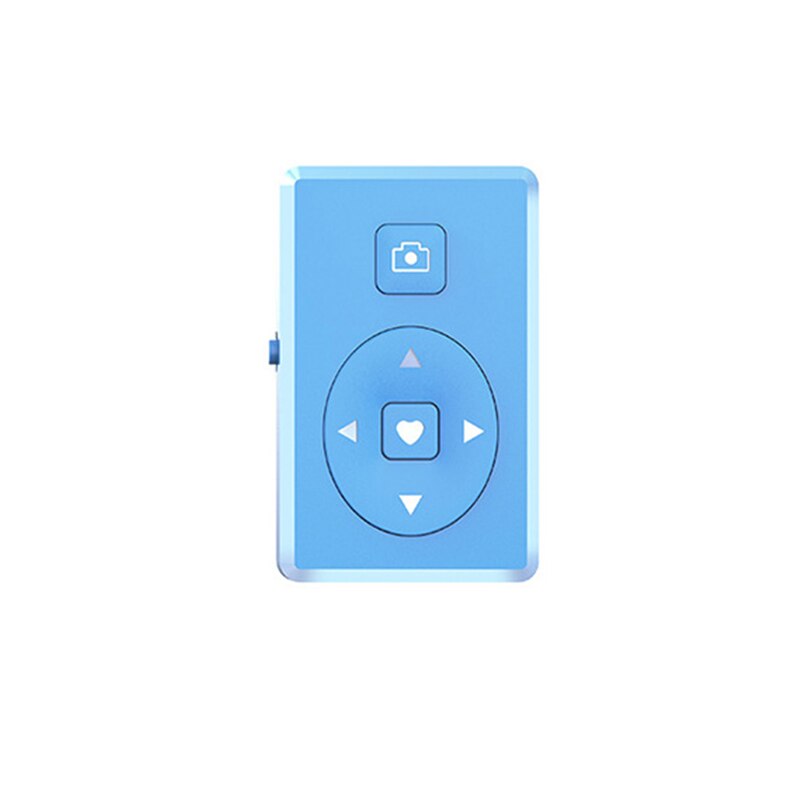 Mando a distancia Bluetooth inteligente disparador inalámbrico controlador remoto temporizador automático para IPhone Huawei P20 P30 Pro Xiaomi Control remoto: Azul