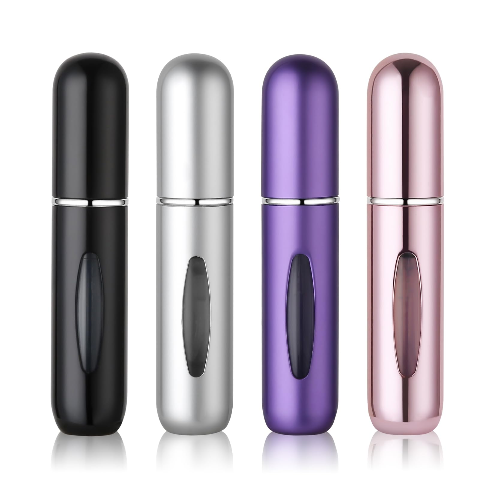 4Pcs Pocket Perfume Dispenser - Travel Perfume Bottle Refillable 5ml Spray Bottle - Perfume Travel Refillable Leak Proof: SKY BLUE