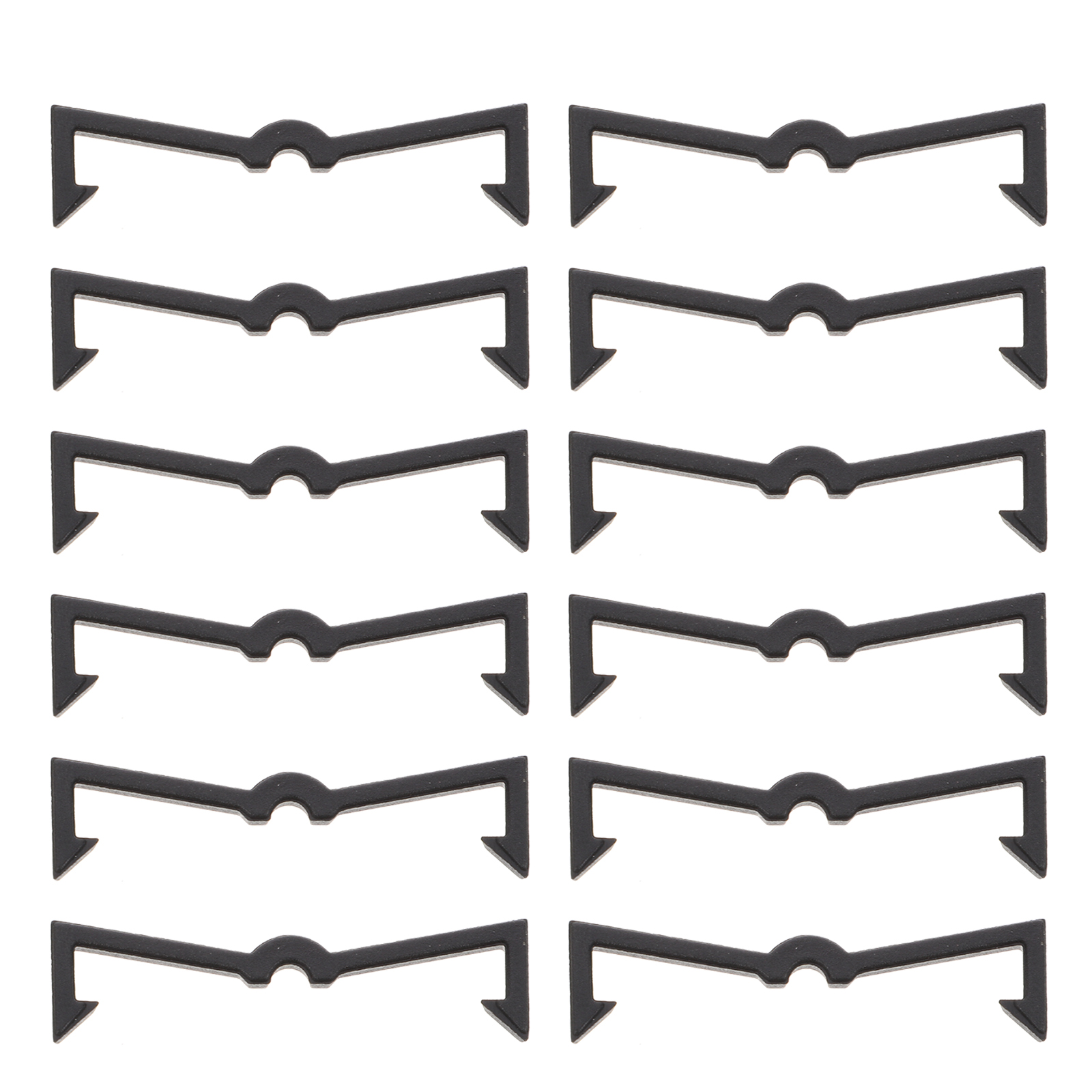 100pcs Black Pegboard Hook Plastic Peg Hook Fixer Pegboard Hook Organizer