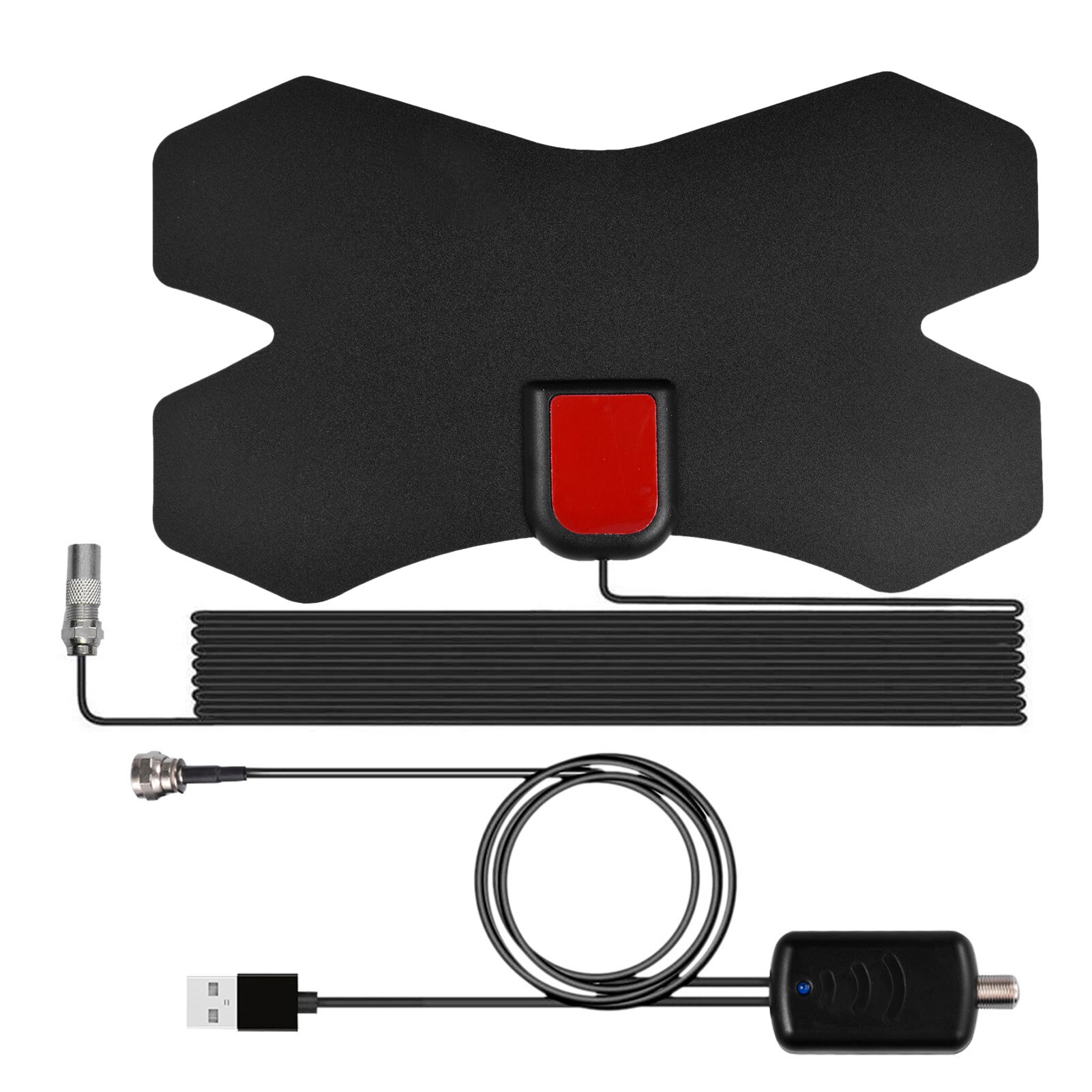 HDTV Antenna Amplified HD Digital 4K Full HD Channel Amplified HDTV Antenna Indoor Outdoor 2000 Miles Range Signal Amplification