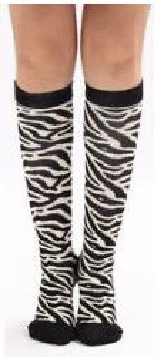 Women's Sports Compression Stockings Nurse Stockings Knee High Socks Women Socks Knee and Leg Compression Socks: Zebra pattern