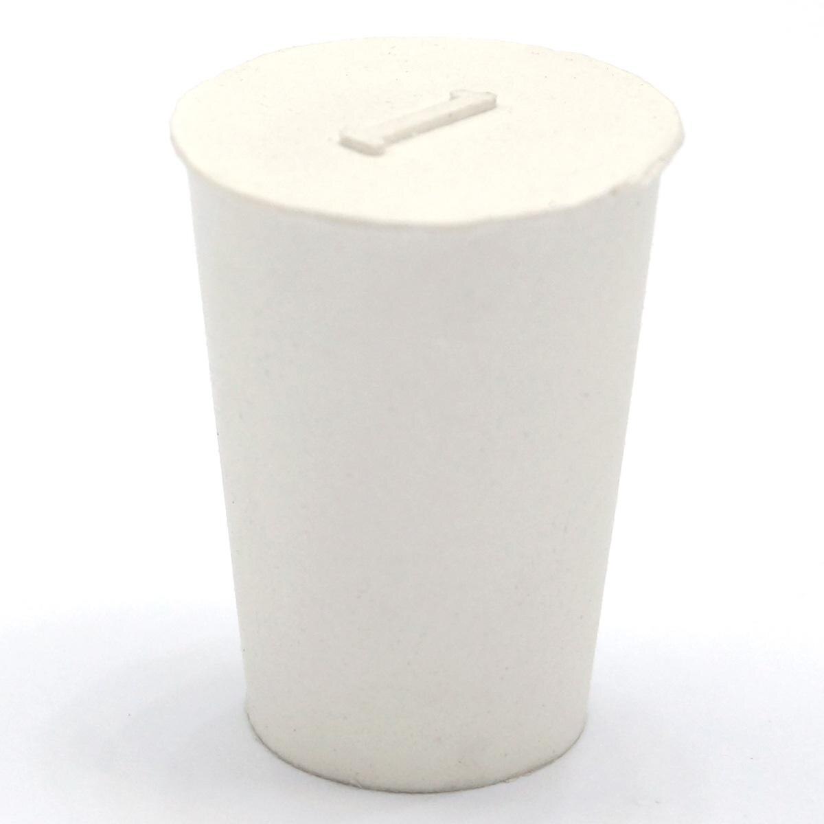 10pcs 14/19mm Rubber Stopper For Laboratory Test Tube Solid Bungs Airlock Lab Use