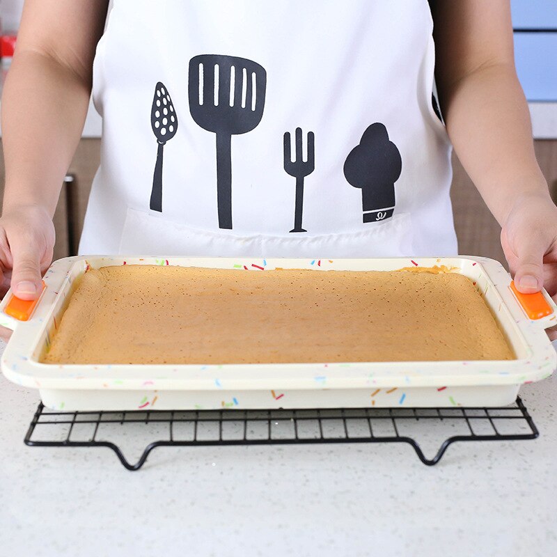 Food-grade Square Cake Pan Muffin Tray Cupcake Mold Muffin Silicone Baking Pan Non Stick Bakeware Baking Tool