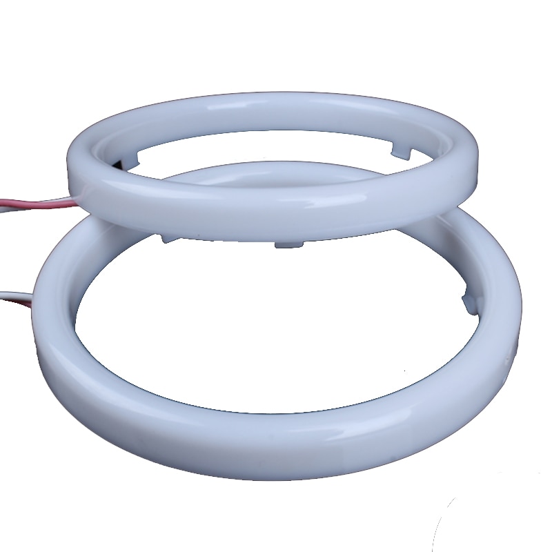 Anillos de Halo led de Ojos de Ángel para coche, 60mm, 70mm, 80mm, 90mm, 95mm, 100mm, 110mm, 120mm, faro blanco para motocicleta, 12V