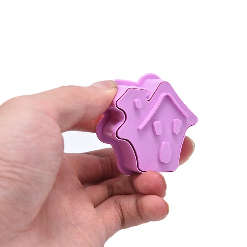 4 st/set livsmedelsklassad plast julform kakskärare köksbakverktyg kolvstämpel fondant tårtdekoreringsverktyg