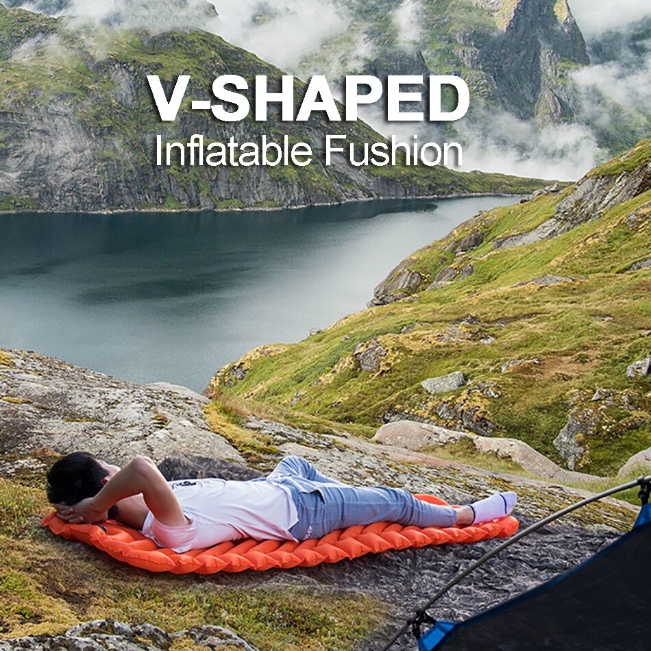 Luchtkussen Bed Camping Slaapmat Outdoor Tent Slapen Mat Opklapbed Reizen Slaapmat Vochtbestendige Pad Naturehike
